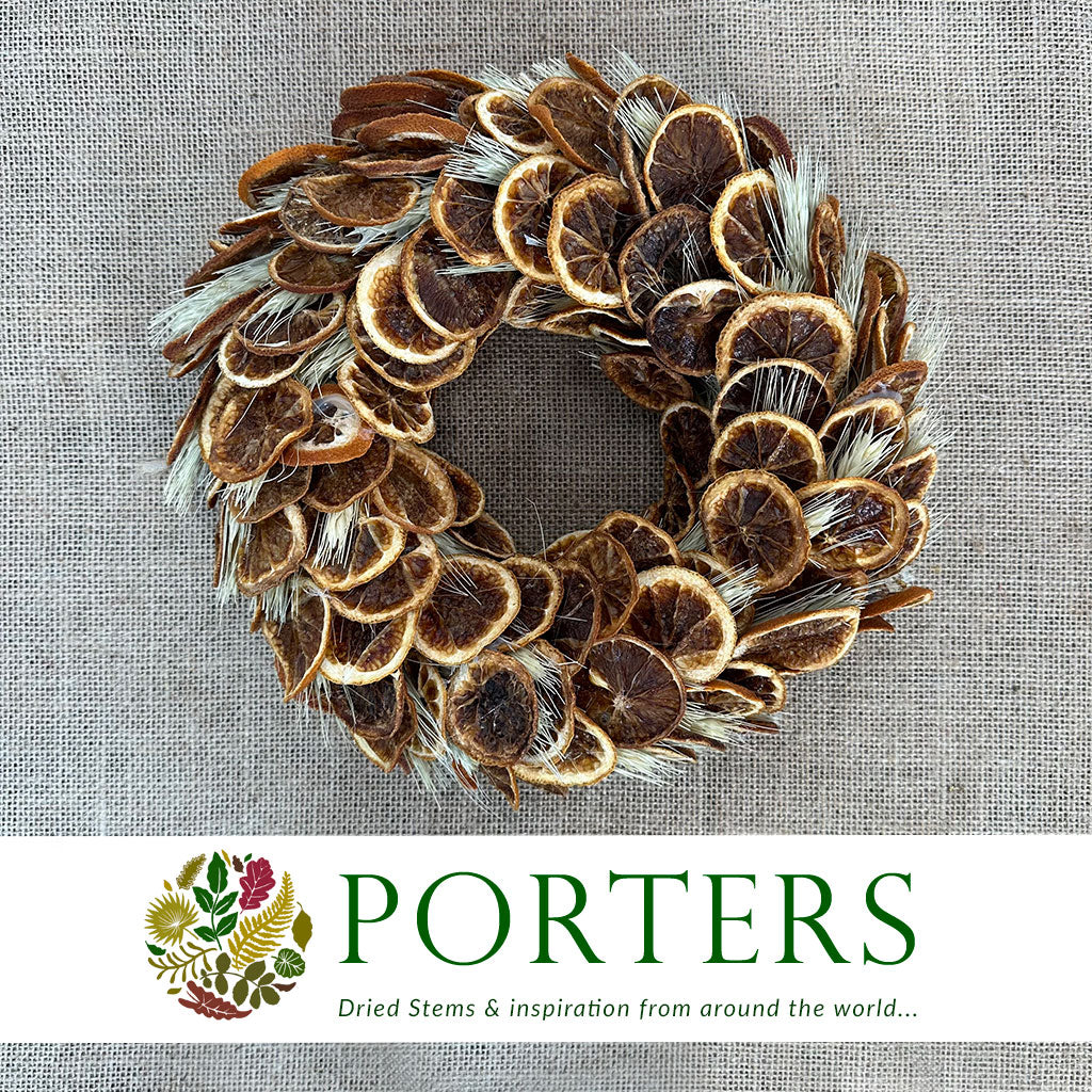 Wreath &#39;Orange Slices with Barley&#39; (DRY)