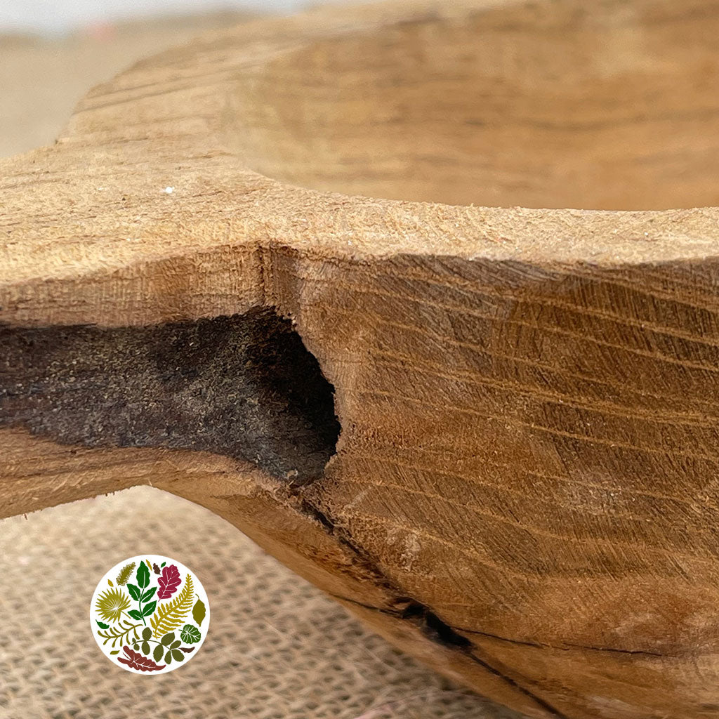 Teak 'Bowl' Pin (DRY) (Various Sizes)