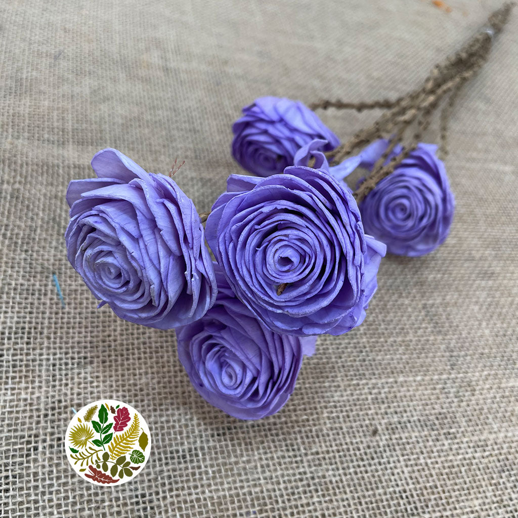 Shola (Man Made) &#39;Ranunculus&#39; (Various Colours) (7pcs) 60cm