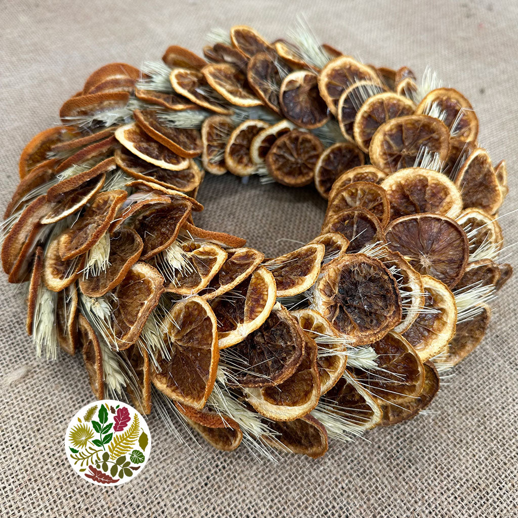Wreath &#39;Orange Slices with Barley&#39; (DRY)