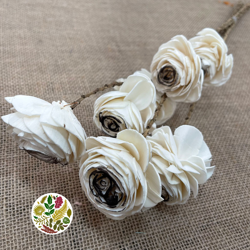 Shola (Man Made) &#39;Ranunculus&#39; (Various Colours) (7pcs) 60cm