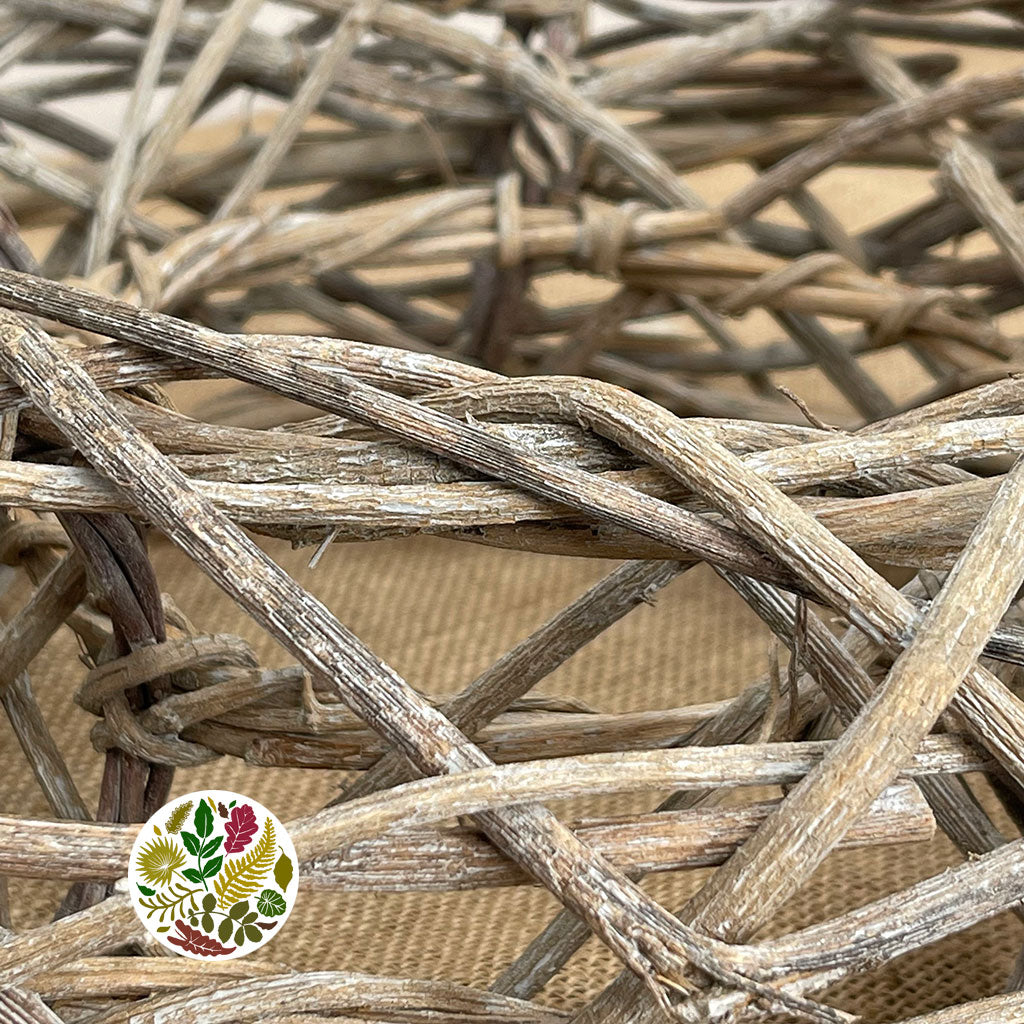 Wreath 'Woven Open' (White Wash) (DRY) (various Sizes)