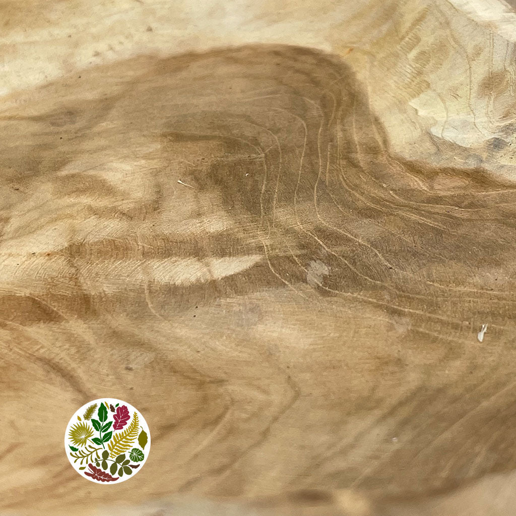 Teak 'Tray' (Tapan) (DRY) (D35cm x H5cm) (Copy)