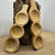 Teak 'Bowl' Dakon (3 Holes) (DRY) (H38cm x D11cm)