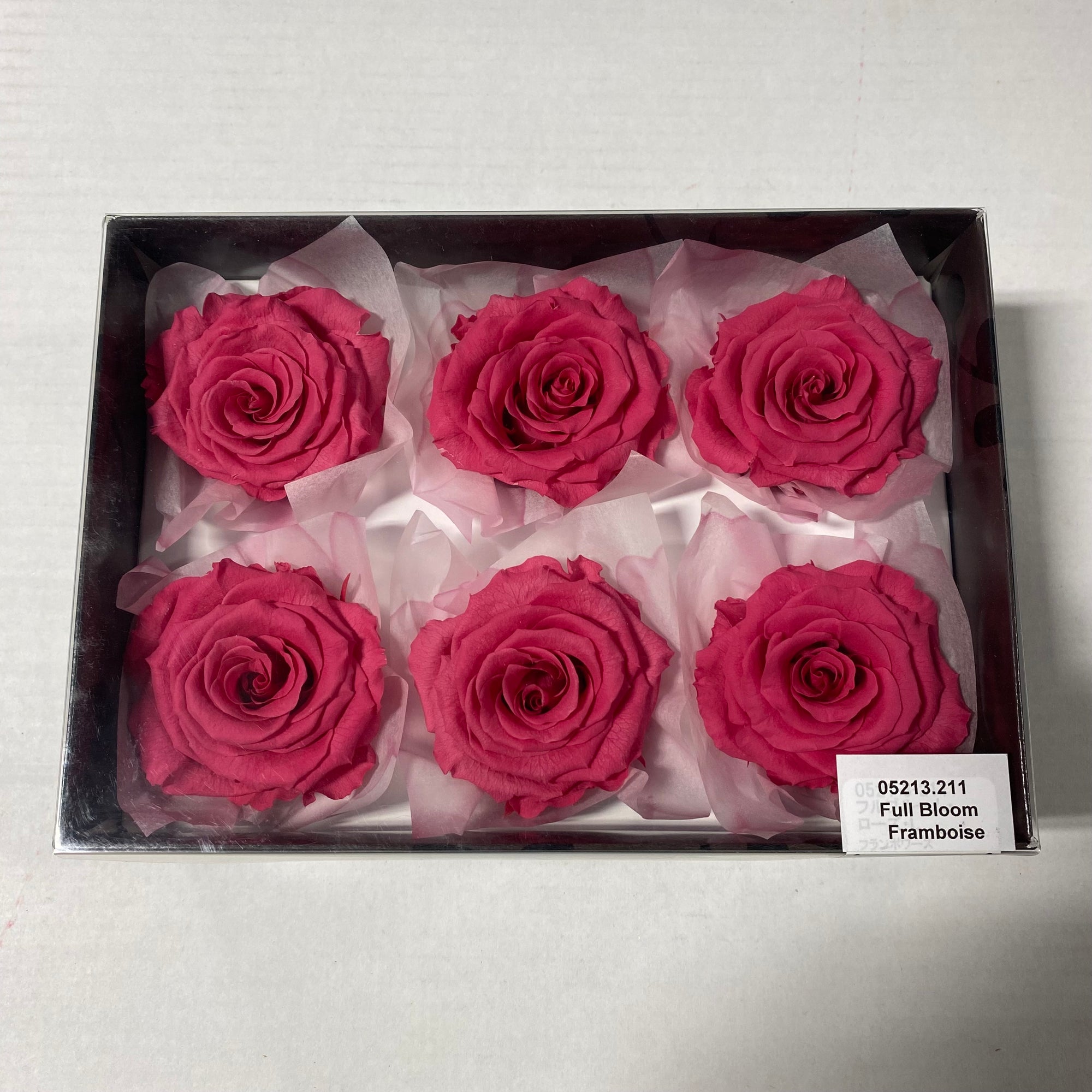 Rose Heads 'Preserved' (Various Colours & Sizes)