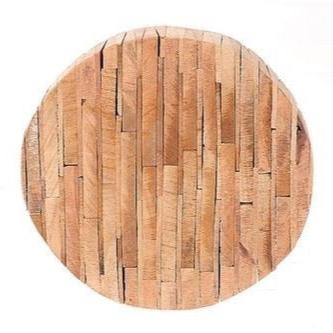 Wood Plate &#39;Cuory&#39; Made of pieces (Various Widths)