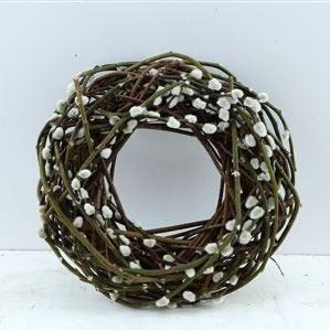 Pussy Willow Wreath (Natural) (DRY) (Various Sizes)