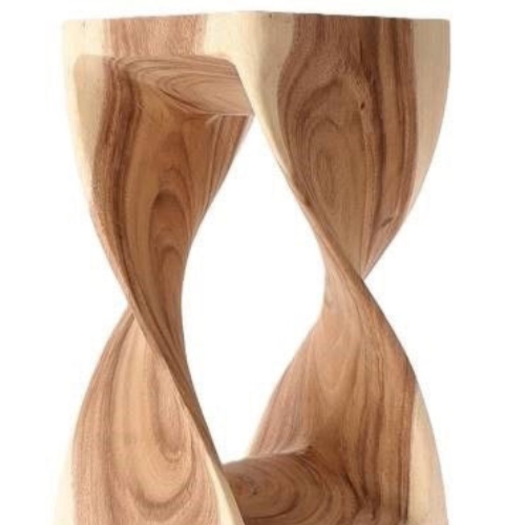 Teak &#39;Table&#39; (Twist) (H50cm x D28cm)