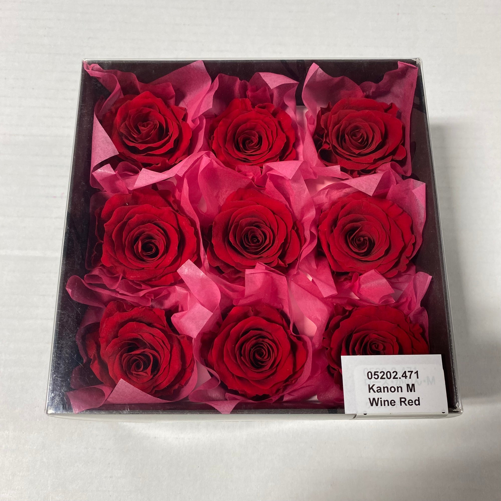 Rose Heads 'Preserved' (Various Colours & Sizes)