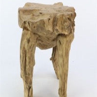 Teak &#39;Stool&#39; (Mewan) (DRY) (L38cm x W25cm x H30cm)
