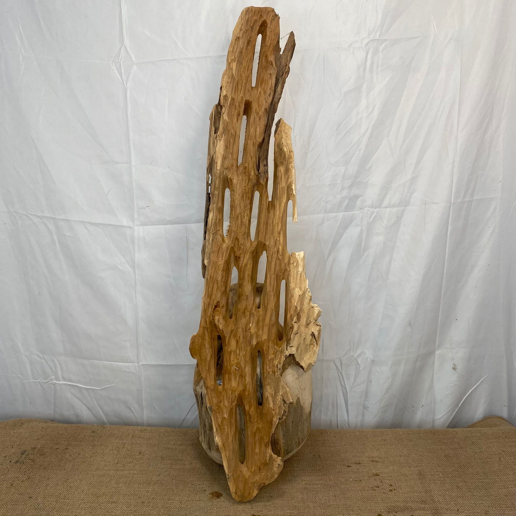 Teak 'Curved' (DRY) L90cm x W26cm x H60cm