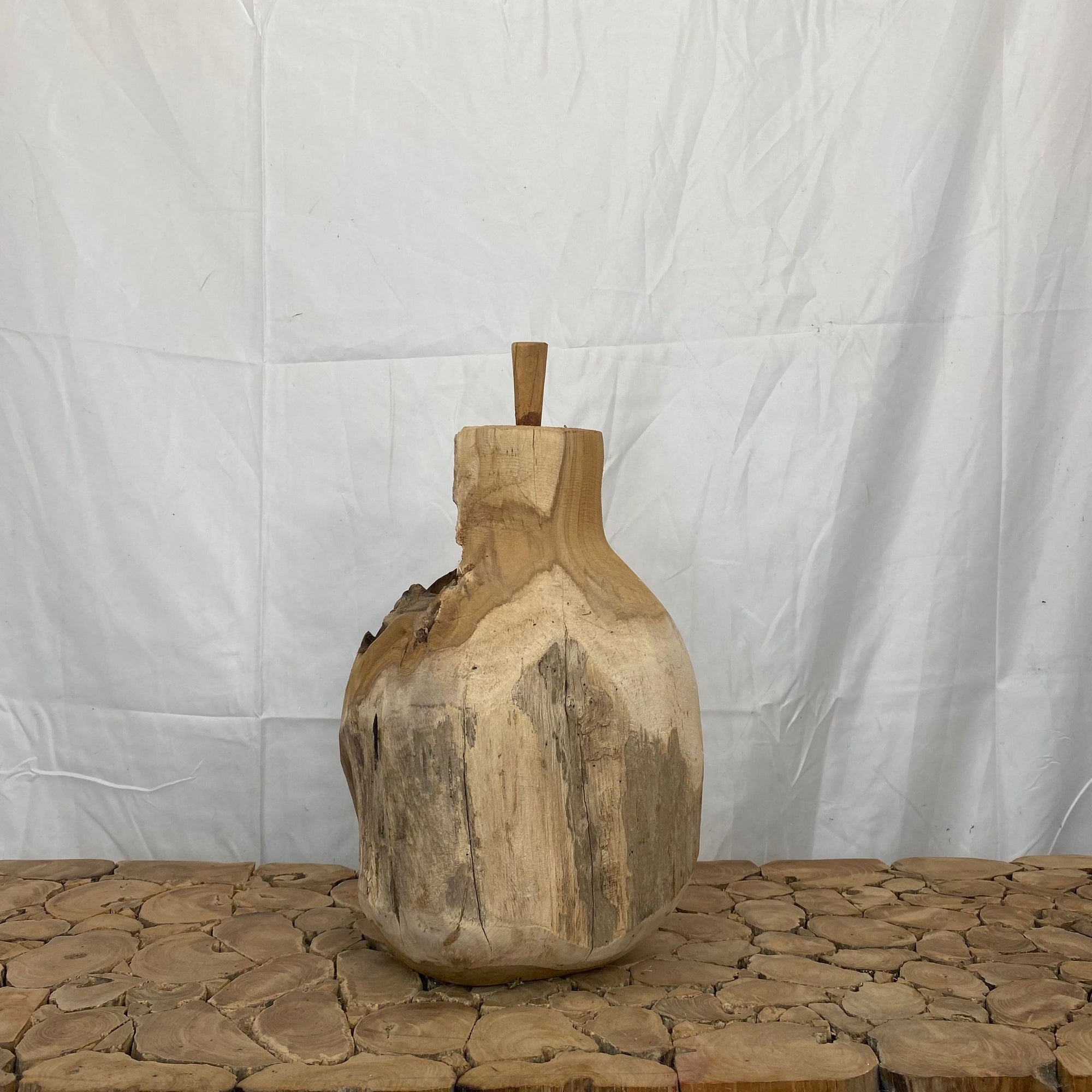 Teak 'Pear' DRY (H40cm x D25cm)
