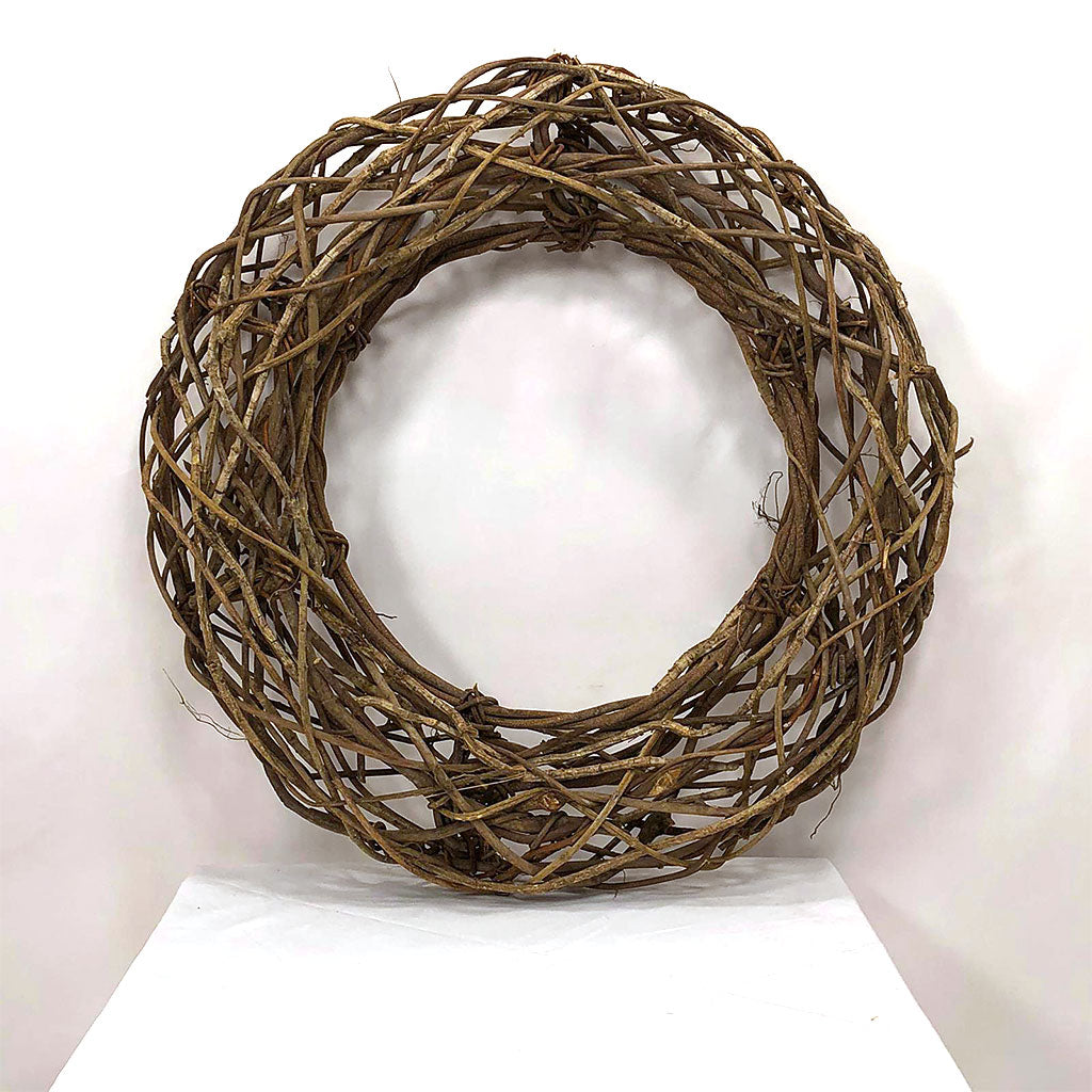 Wreath &#39;Woven Open&#39; (Natural) (DRY) (Various Sizes)