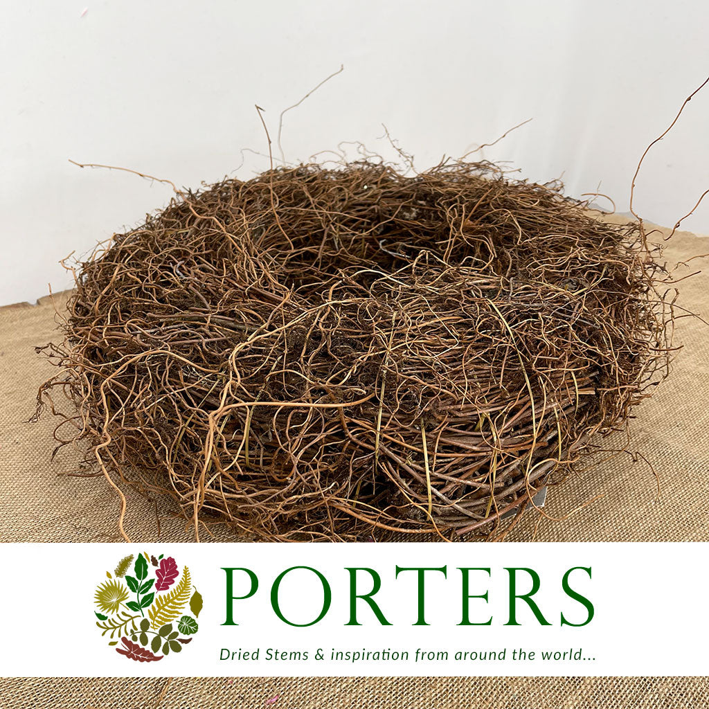 Wreath &#39;Fern Root&#39; (Natural) (DRY) (Various Sizes)