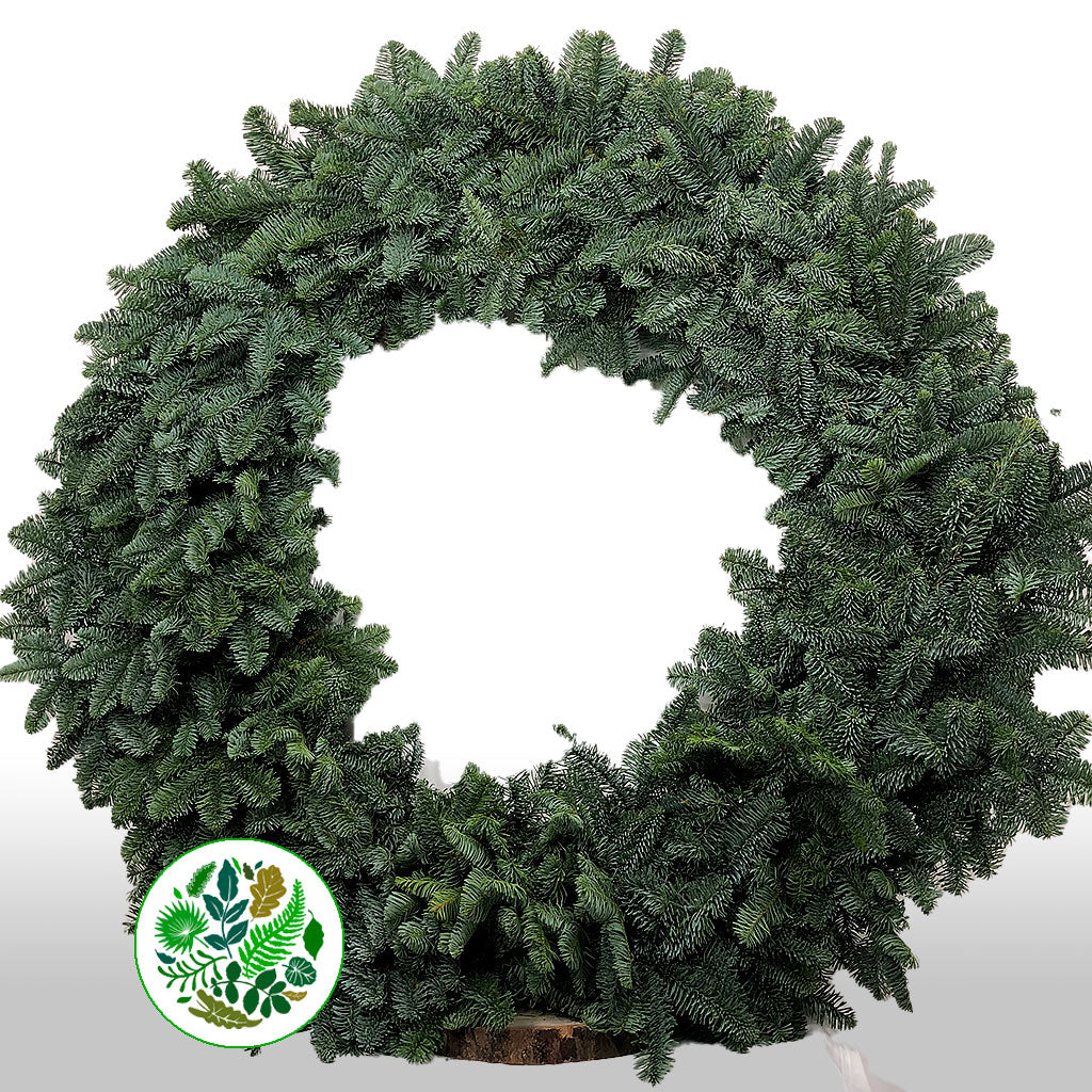 'Blue Pine' Wreaths (Various Sizes) (Metal Mossed Frames)