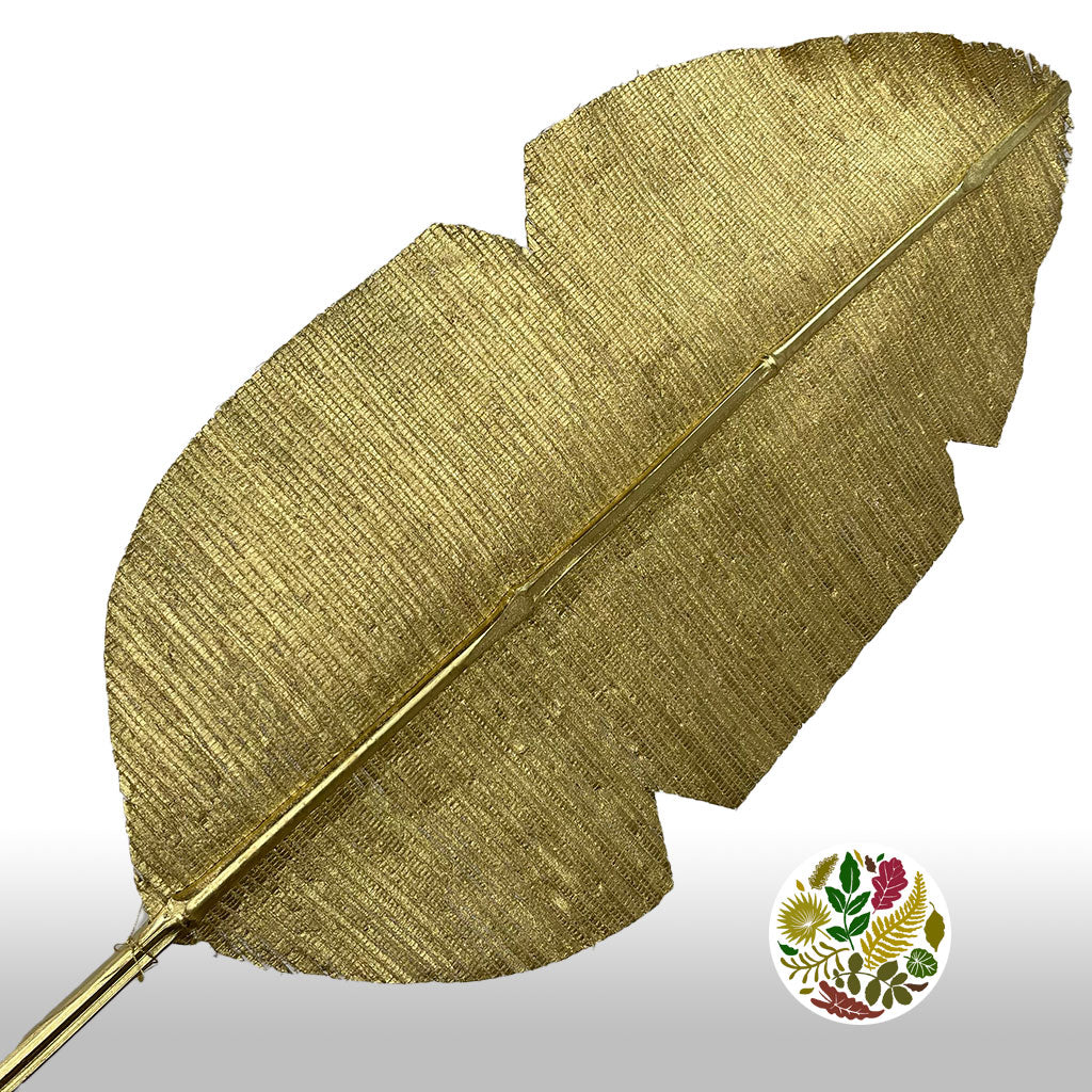 Artificial 'Bamboo Leaf' (Gold) (DRY) 140cm (Per Stem)