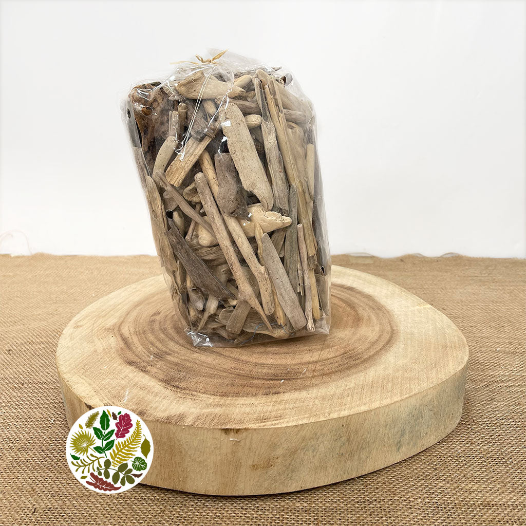 Driftwood &#39;Pieces&#39; Tumbled (Natural) DRY (500g)