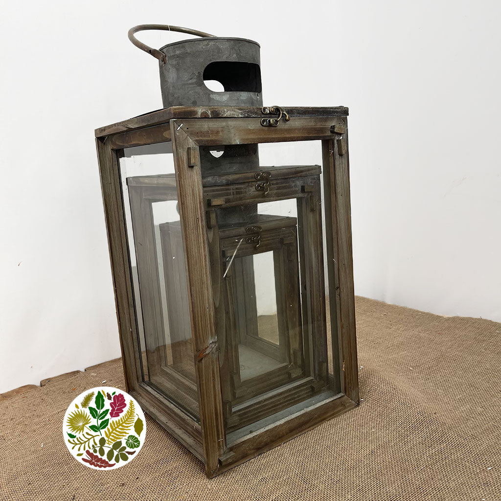 Lantern &#39;Classic Home sq.&#39;(set of 3)