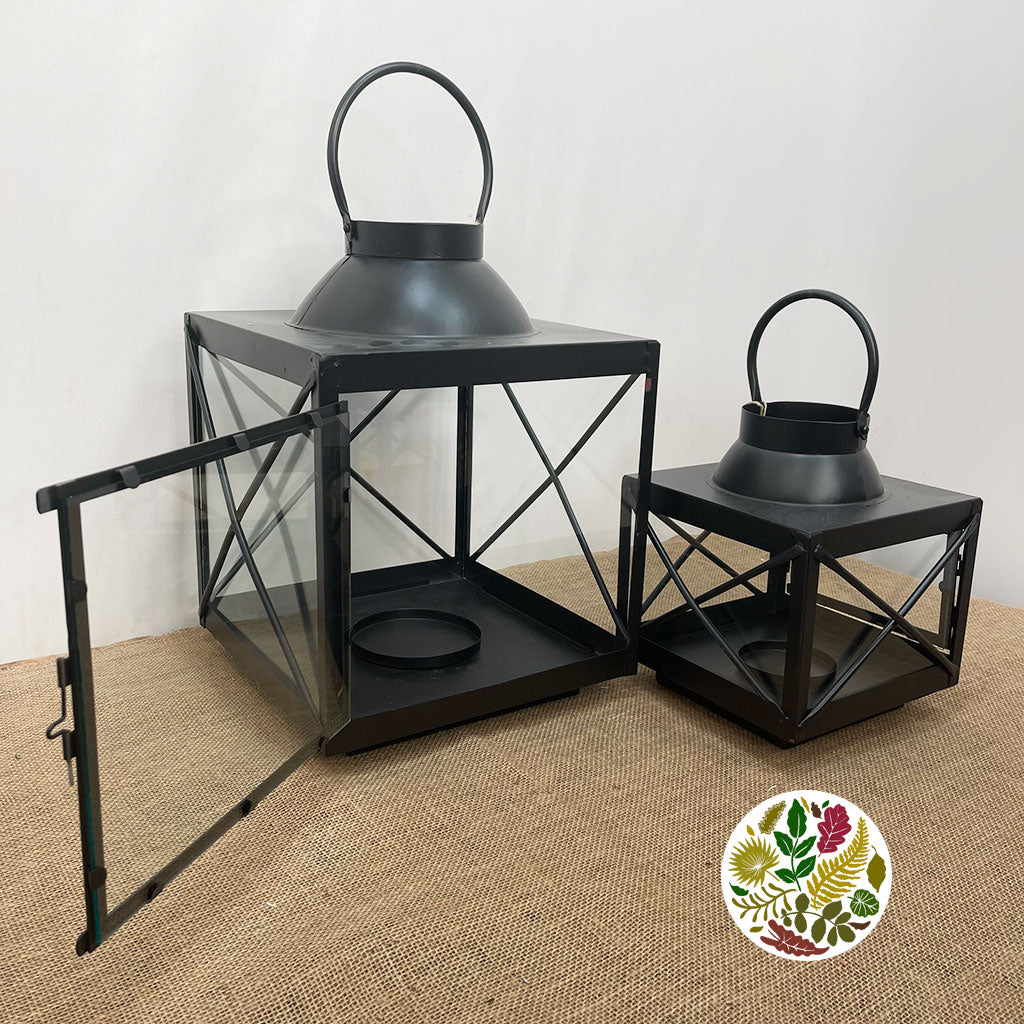 Lantern 'Courtyard Metal '(Set of 2)
