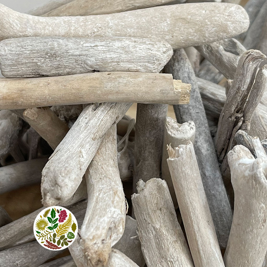 Driftwood &#39;Pieces&#39; (White Wash) (DRY) (500g)