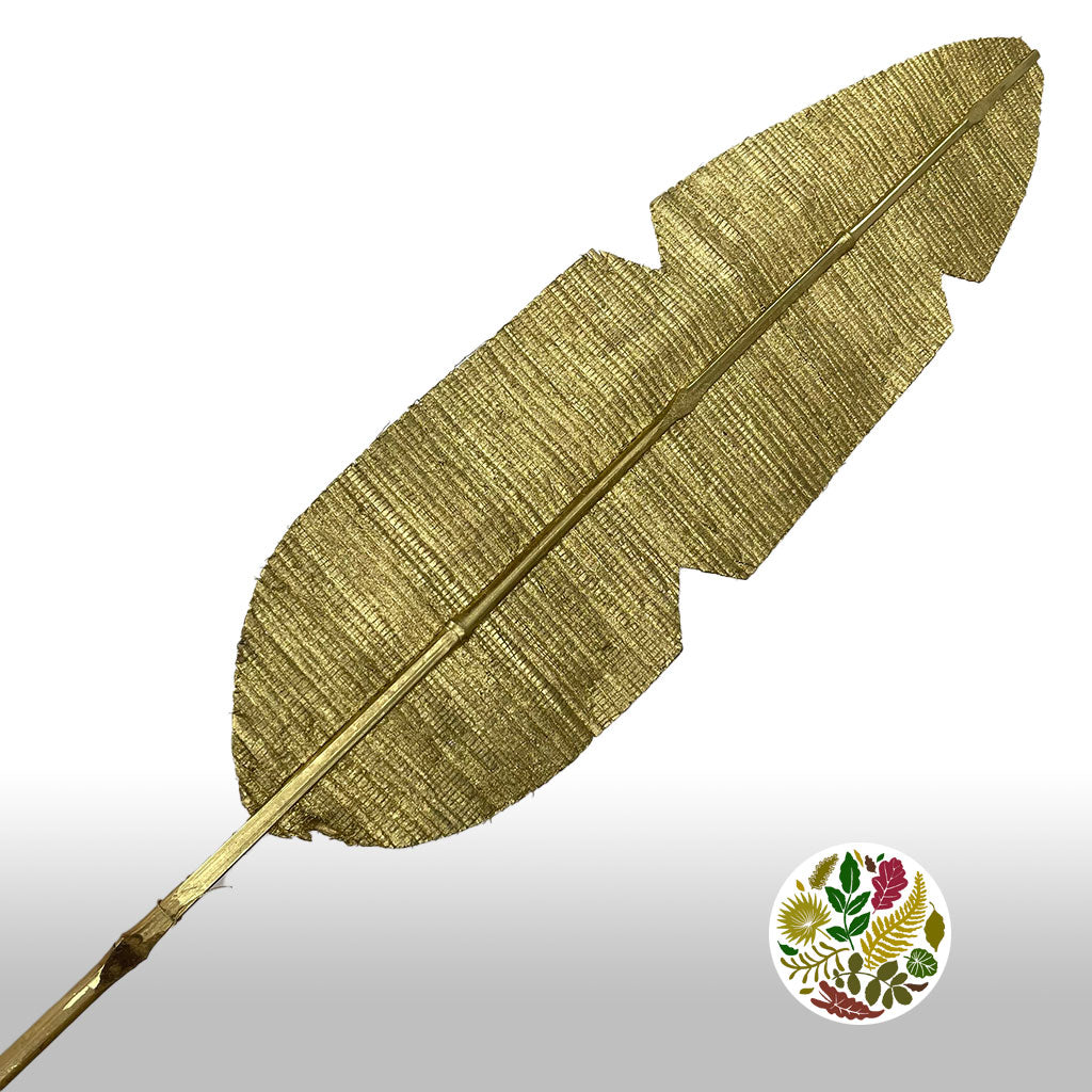 Artificial &#39;Bamboo Leaf&#39; (Gold) (DRY) 190cm (Per Stem)