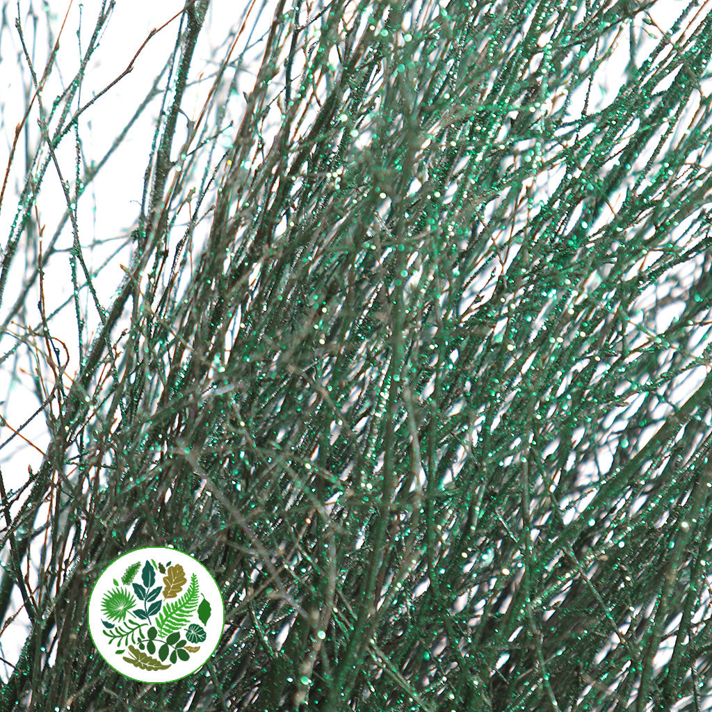 TWIG 'GREEN-BRG' (with Glitter) (Painted)
