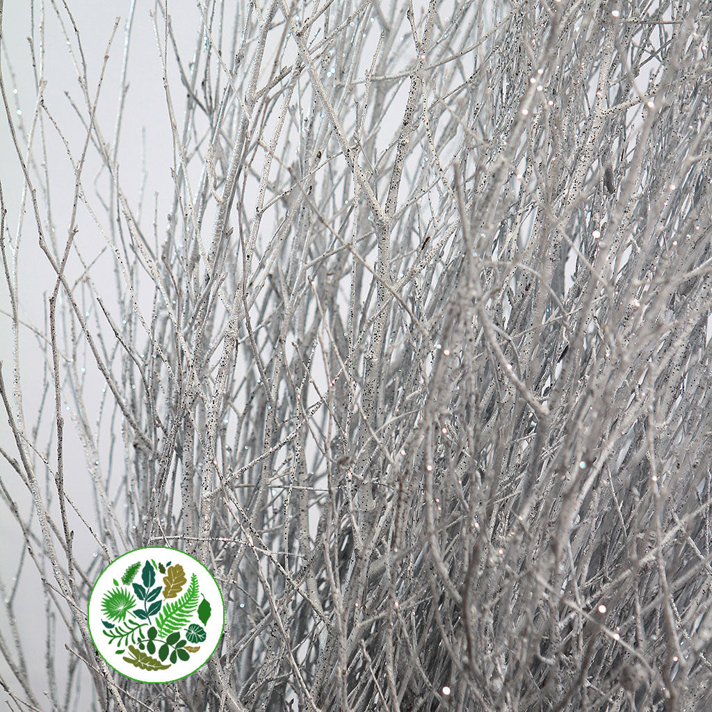 TWIG 'WHITE-Gloss White' (with Glitter) (Painted)