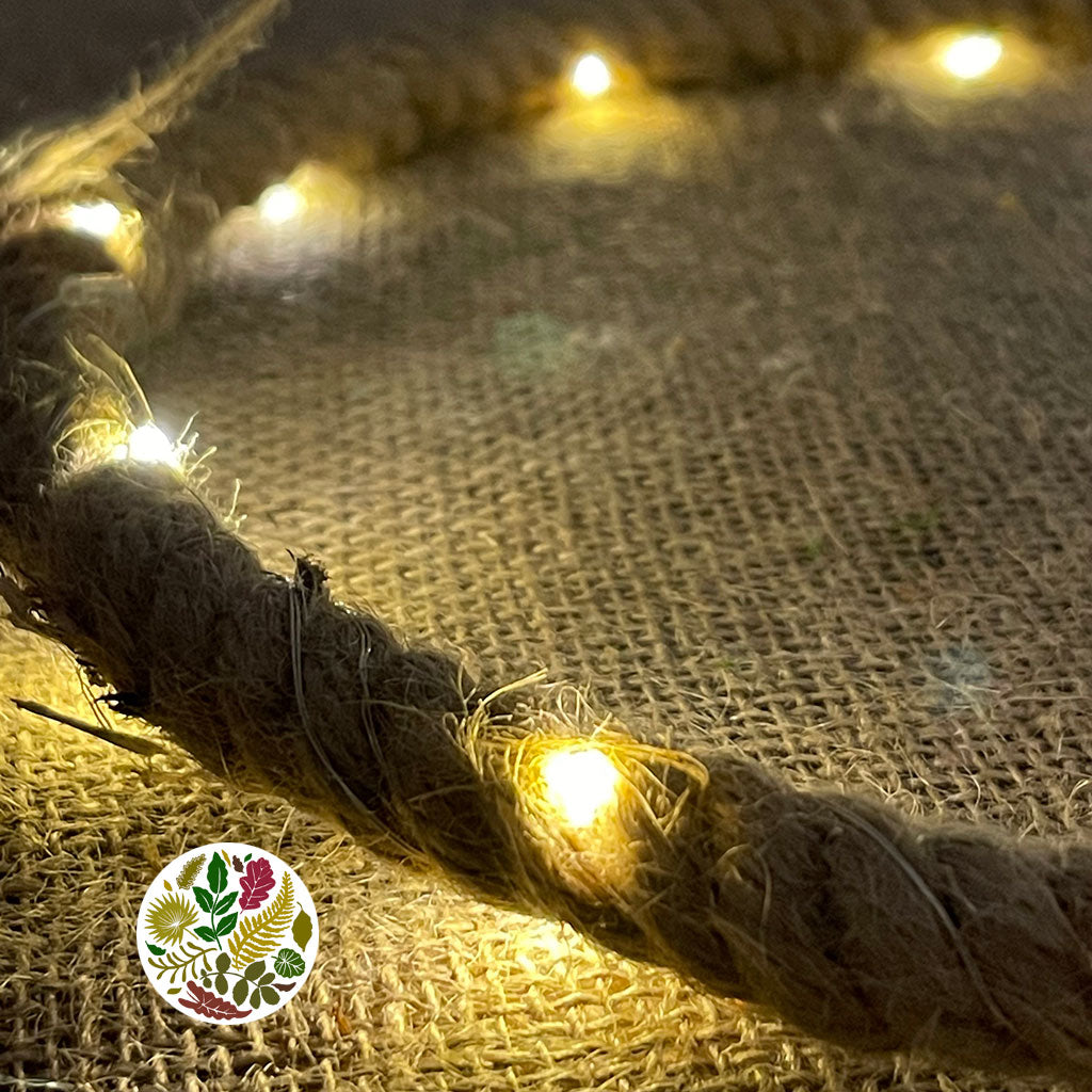 Twine &#39;Ring&#39; with LED 30cm