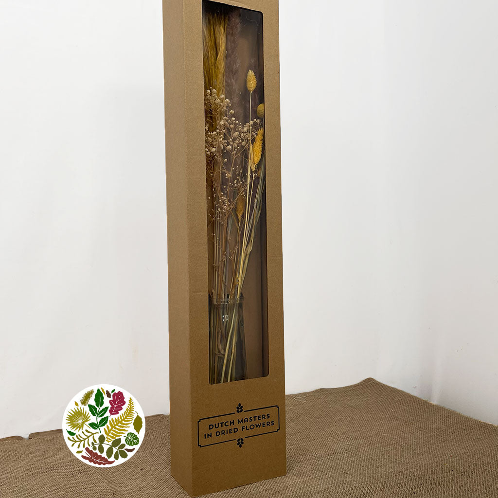 Dried &#39;Arrangement&#39; (in a Bottle) (H77cm x D6.5cm x L19cm)