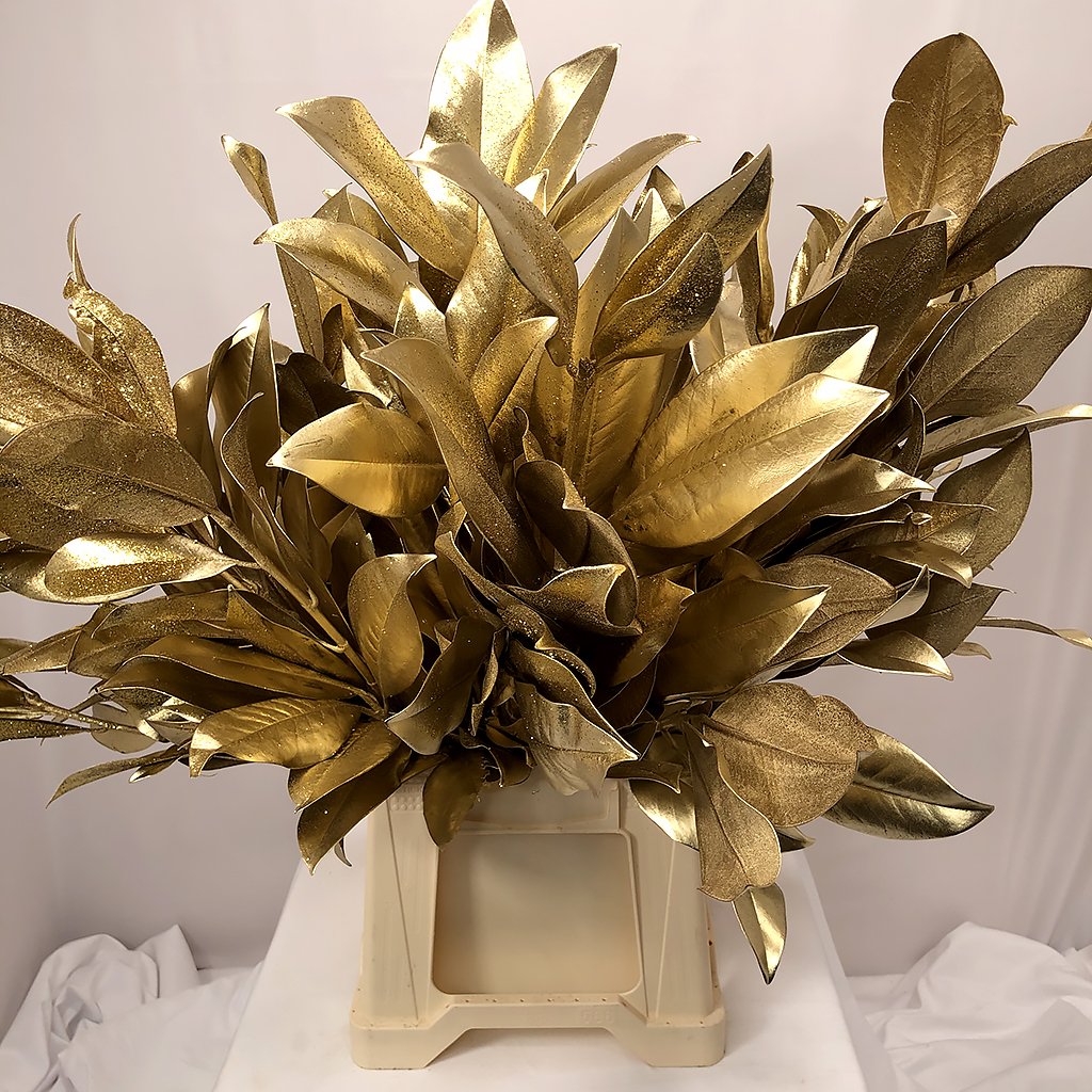 Magnolia (Gold with Gold Glitter) Painted (400g)