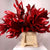 Magnolia (Red with Red Glitter) Painted (400g)