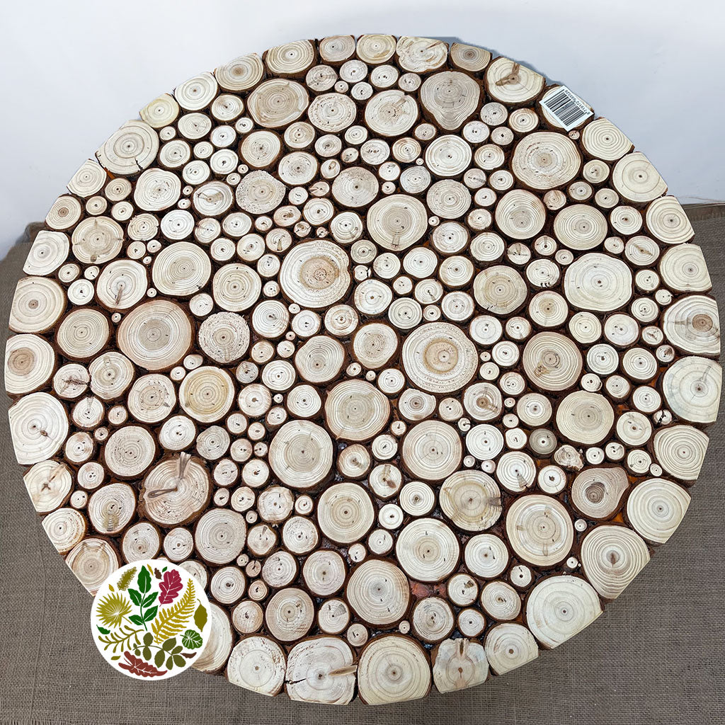 Table Wood Slices 45cm x 45cm x 48.5cm