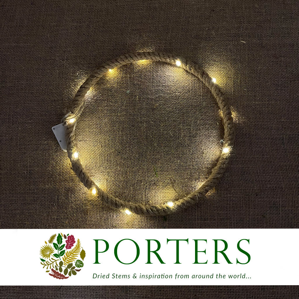 Twine &#39;Ring&#39; with LED 30cm