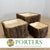 Wood 'Planter' (Pine) (Square ) (DRY) (Set of 3)