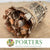 Birch Bark 'Pot' (4 test Tubes) (D10cm x H16cm)
