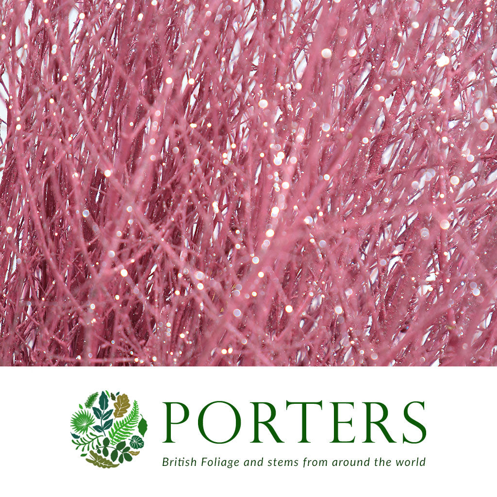 TWIG &#39;PINK-Light Pink&#39; (with Glitter) (Painted)