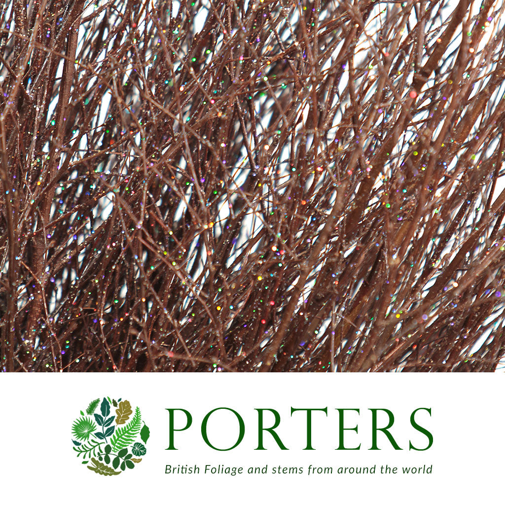 TWIG &#39;BROWN-Natural Brown&#39; (with Glitter) (Painted)