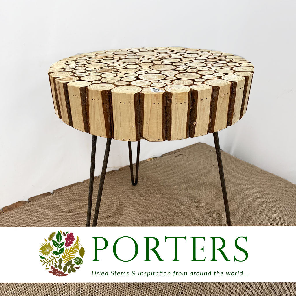 Table Wood Slices 60cm x 60cm x 54cm