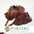 Protea 'Barbigera' (Flower) (DRY) (Natural Red) (x3)