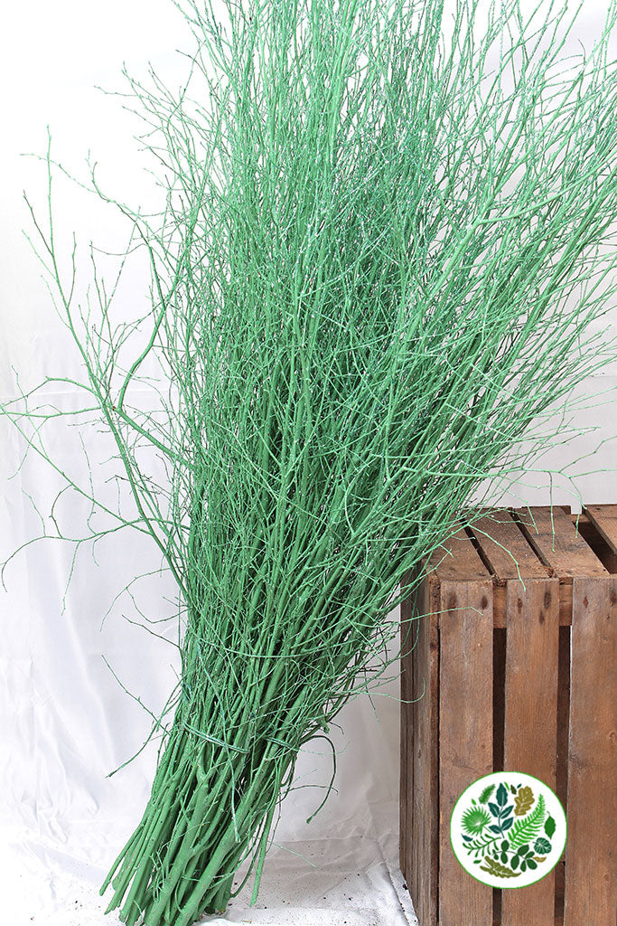 TWIG 'TURQUOISE' (with Glitter) (Painted)