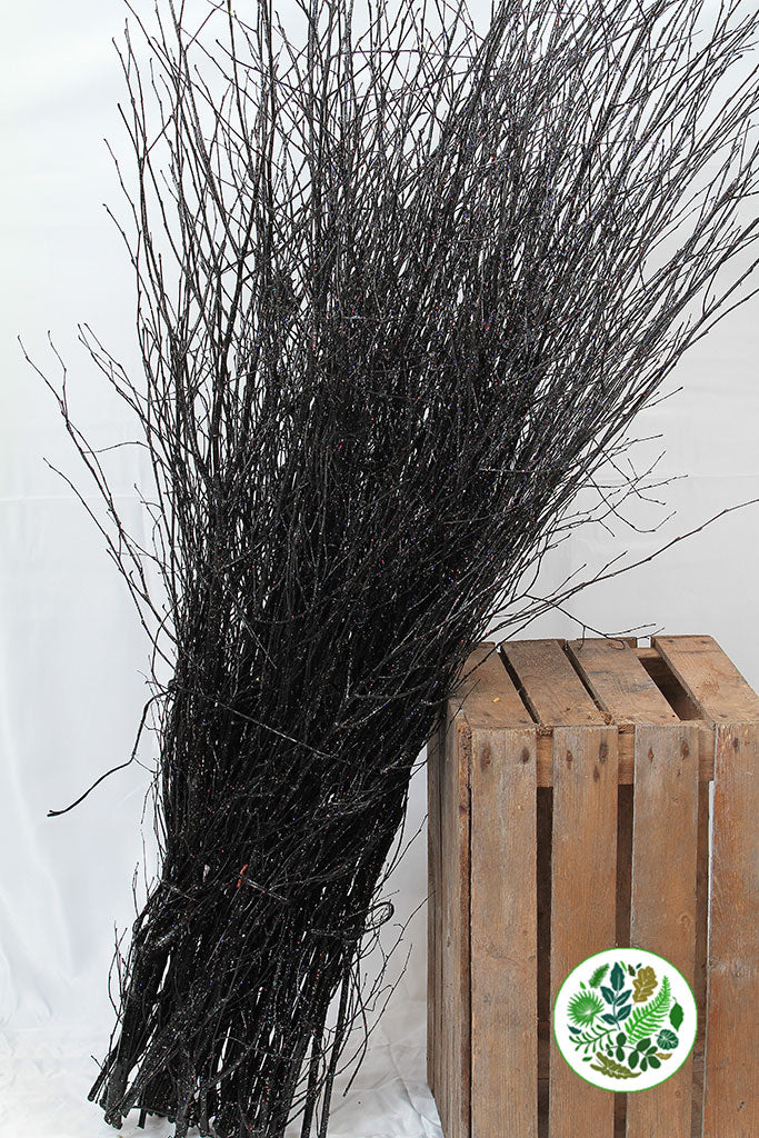 TWIG &#39;BLACK-Gloss Black&#39; (with Glitter) (Painted)
