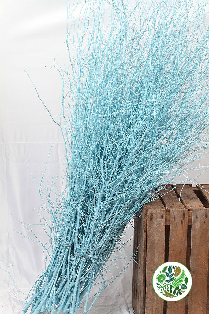 TWIG &#39;BLUE-Pale Blue&#39; (with Glitter) (Painted)